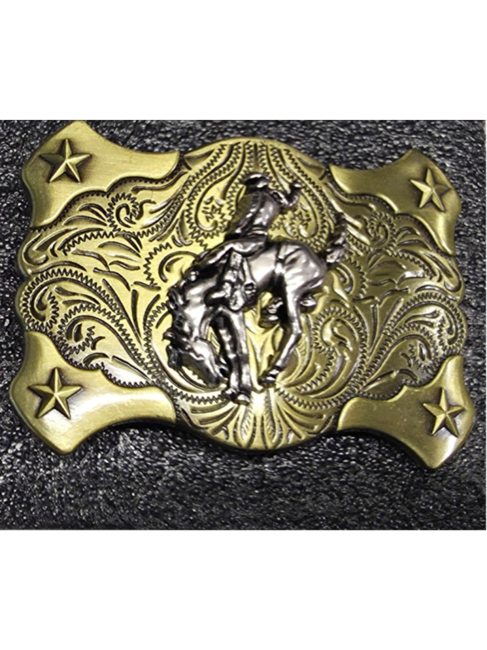 New Western Cowboy Bucking Horse Belt Buckle Brass Bronze Silver Tones Rodeo